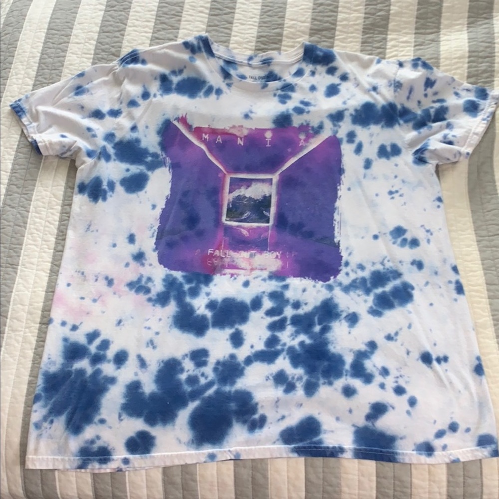 Tie dye Fall Out Boy shirt
